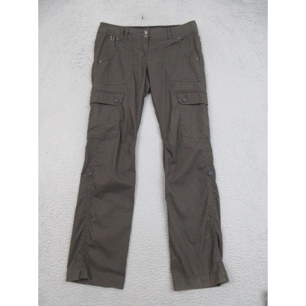 ExOfficio Y2K Cargo Pants Womens 6 Brown Hiking Outdoor Travel Utility Pants